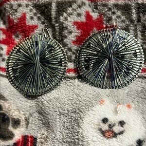 Round Metallic Earrings
